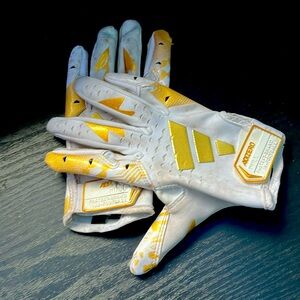 all yellow adidas football gloves